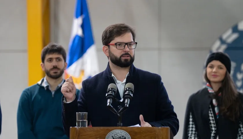 El presidente de Chile, Gabriel Boric.