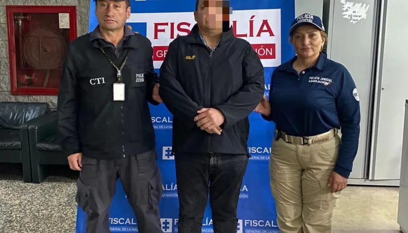 Uno de los cuatro capturados por trata de personas.