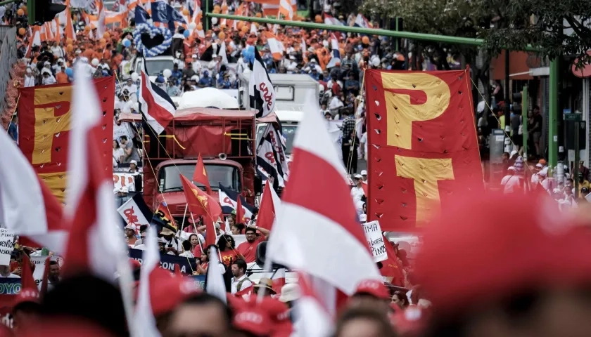 Marcha del primero de mayo en Costa Rica