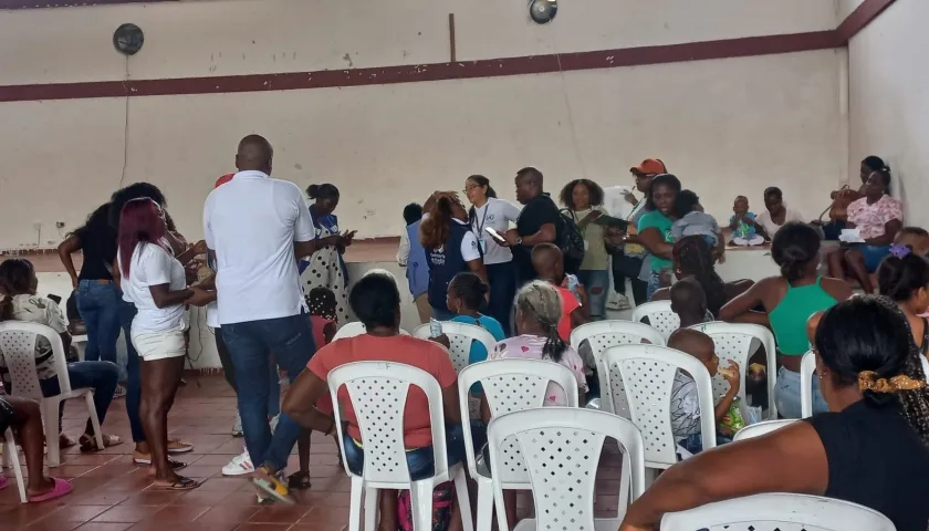 Familias desplazadas en Chocó