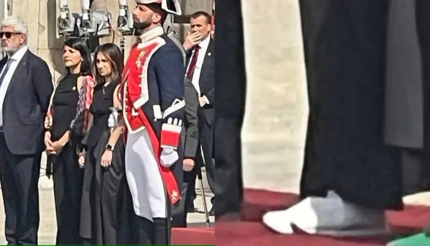 La Ministra de Minas Irene Vélez se presentó en tenis en la gala del Palacio Real de Madrid.