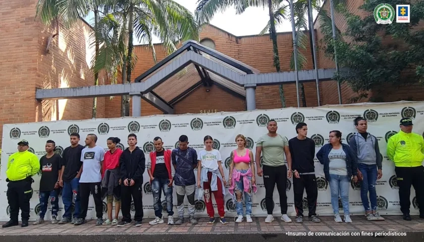 Varios de los capturados señalados de pertenecer al 'Clan del Golfo'. 