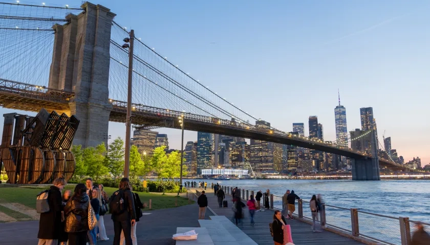 El puente de Brooklyn.