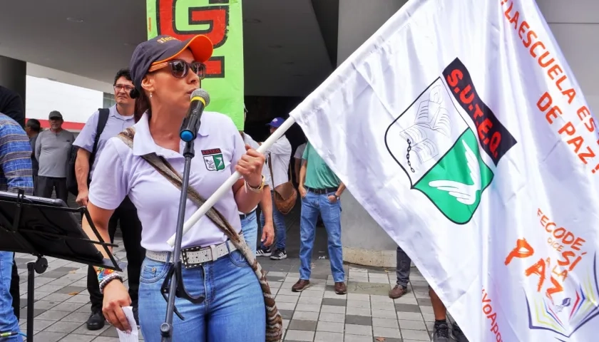 Marcha de Fecode del pasado 1o. de Mayo, Día del Trabajador