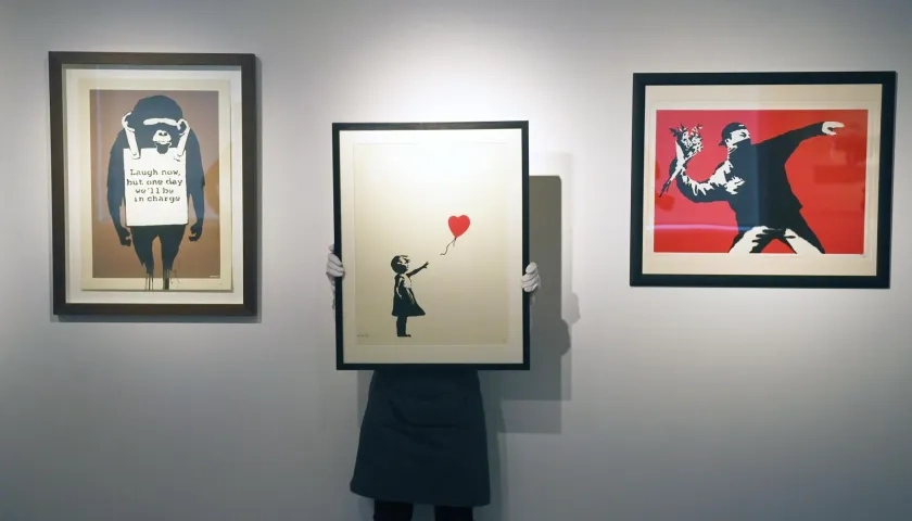 La obra 'Girl with Balloon' de Banksy.