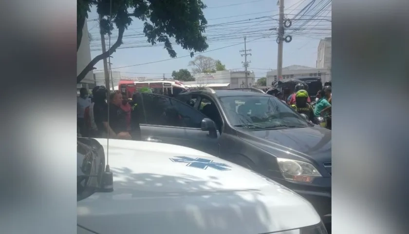 La camioneta en la que se desplazaban el pastor Luis Felipe Miranda Rodríguez y su esposa Milagros García