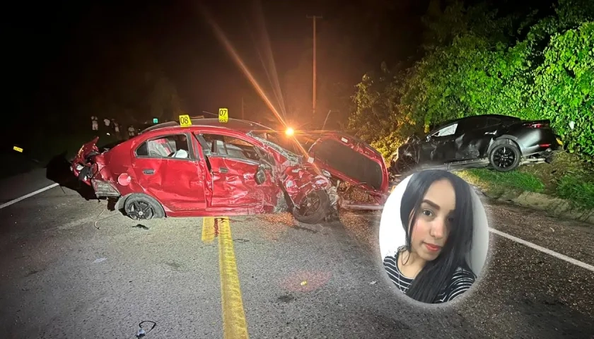 Gisel Villalobos murió en este fatal accidente en la Vía al Mar. 