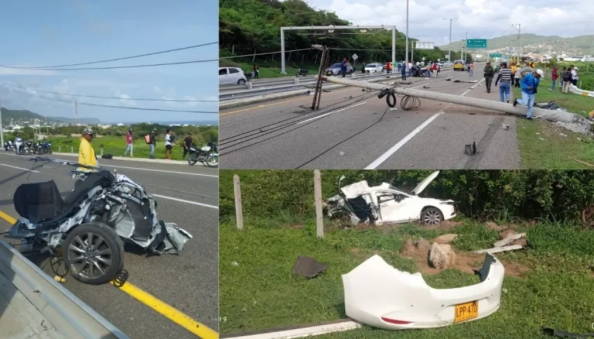 Accidente en la Vía al Mar.