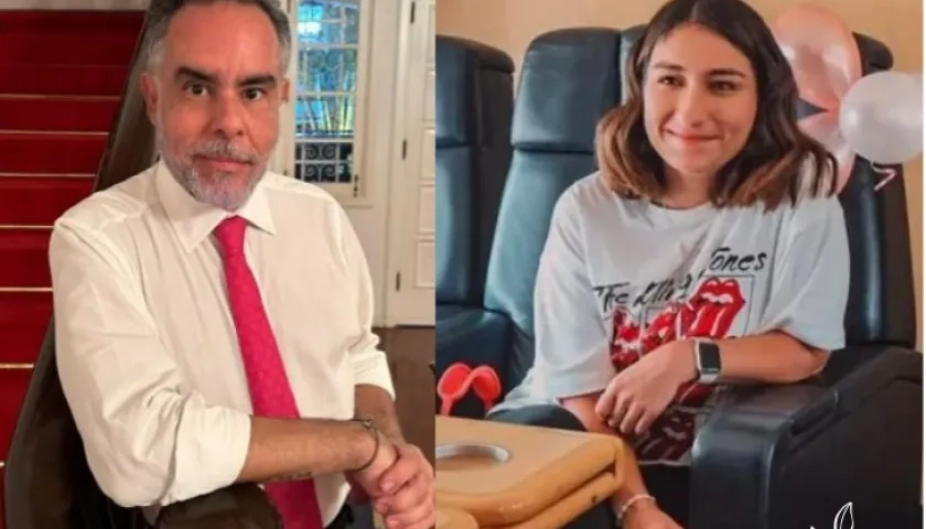 El Embajador Armando Benedetti y la Jefa de Gabinete, Laura Sarabia, hoy enfrentados