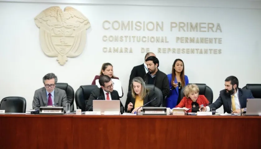 Debate en la Comisión Primera de la Cámara de Representantes.