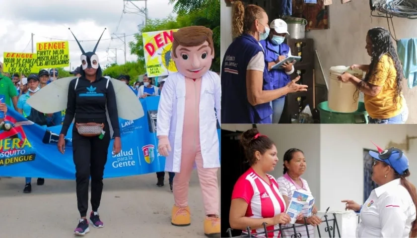 Campaña de prevención contra el dengue.