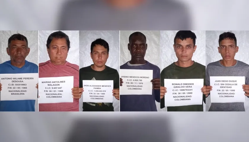 Detenidos en el Parque Nacional Yapacana.