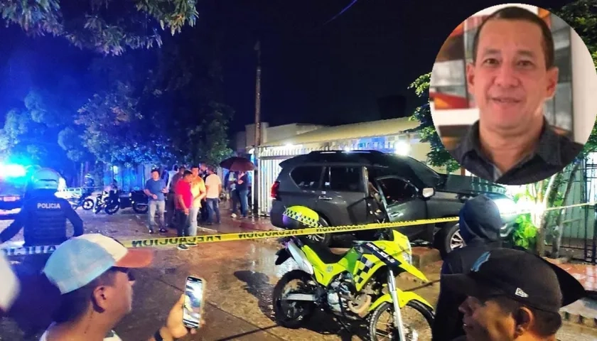 Jorge Jiménez Mesino baleado en momento en que conducía su camioneta. 