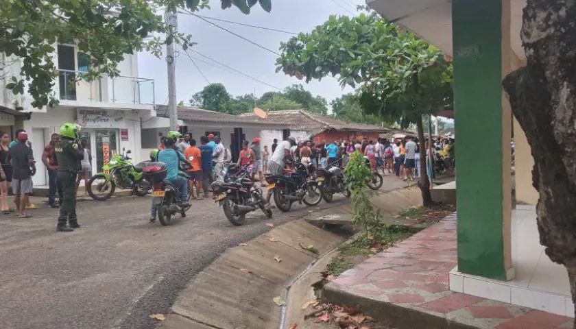 Lugar donde ocurrió el crimen en el corregimiento de Santa Cruz. 