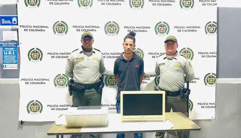 Luis Alberto Coronado fue capturado en el barrio Las Palmeras de Barranquilla.