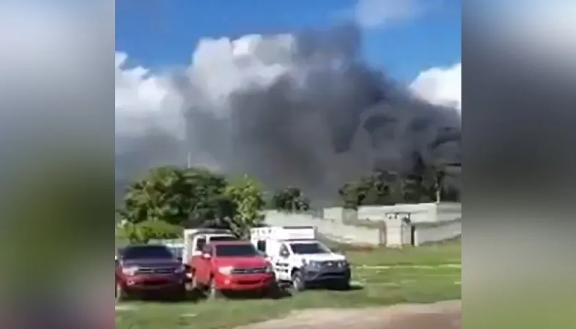 El motín terminó en un incendio