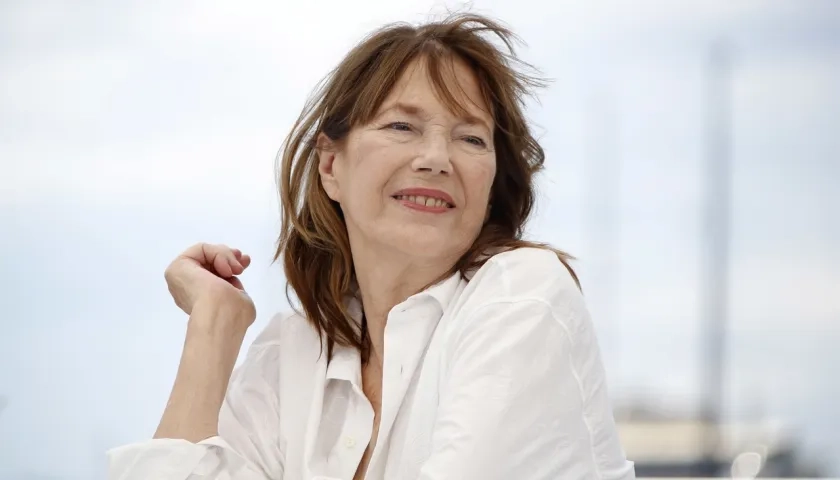 La cantante y actriz británica Jane Birkin.