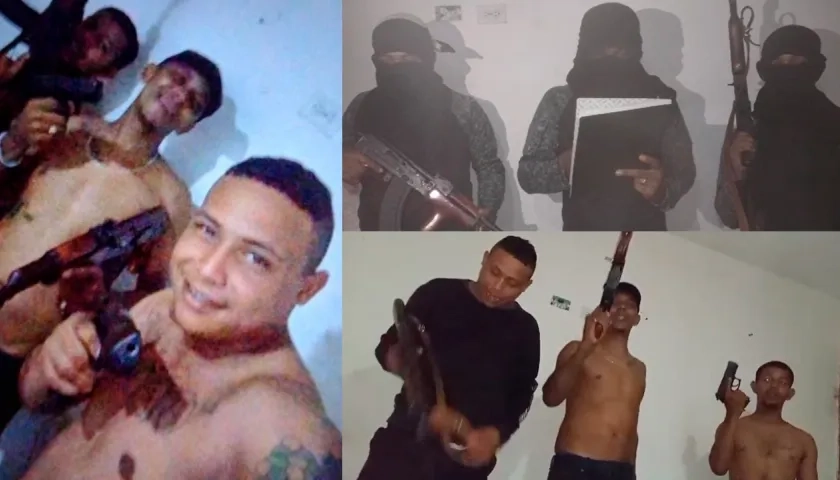 Ray Gómez, Yeison Cañas y Elder Daza, capturados.