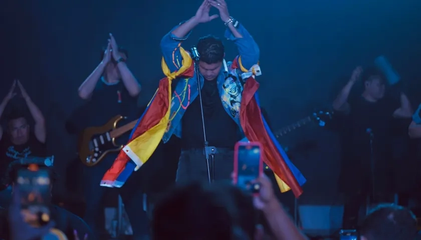 Elder Dayán y Lucas Dangond en su tour por Estados Unidos.