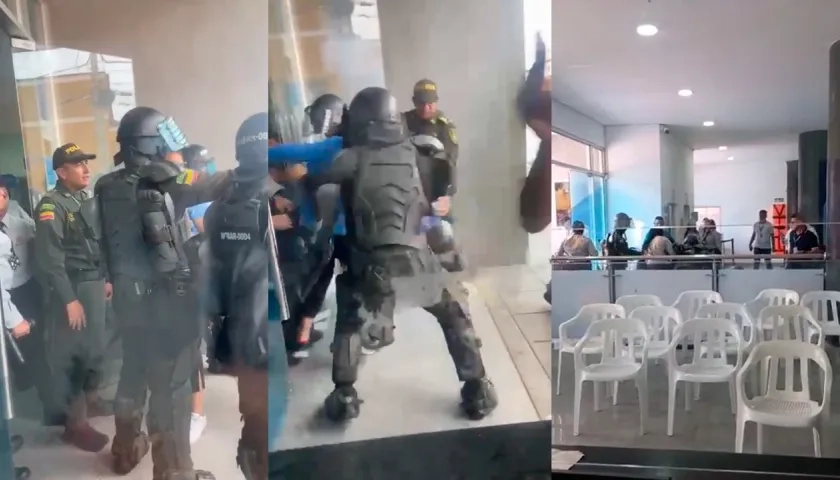 Varios estudiantes dijeron haber sido golpeados por la Fuerza Pública.