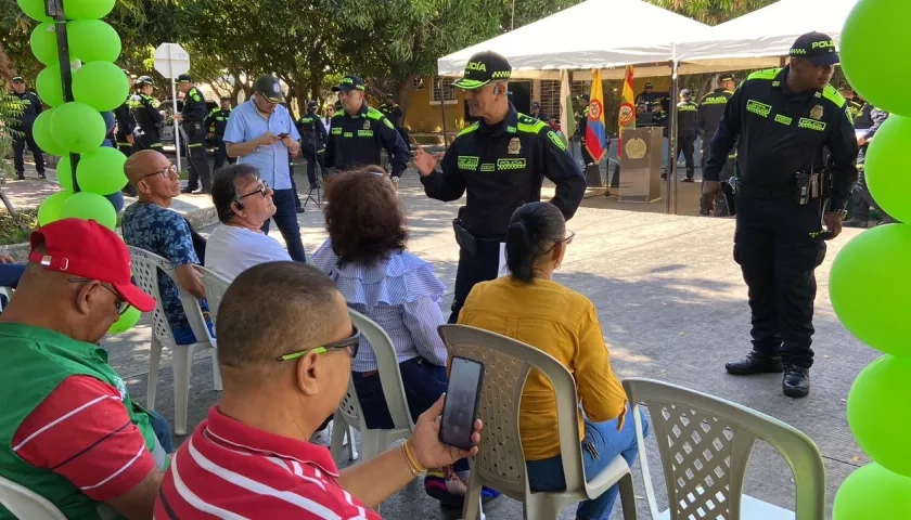 General Jorge Urquijo, Comandante de la Policía Metropolitana de Barranquilla.