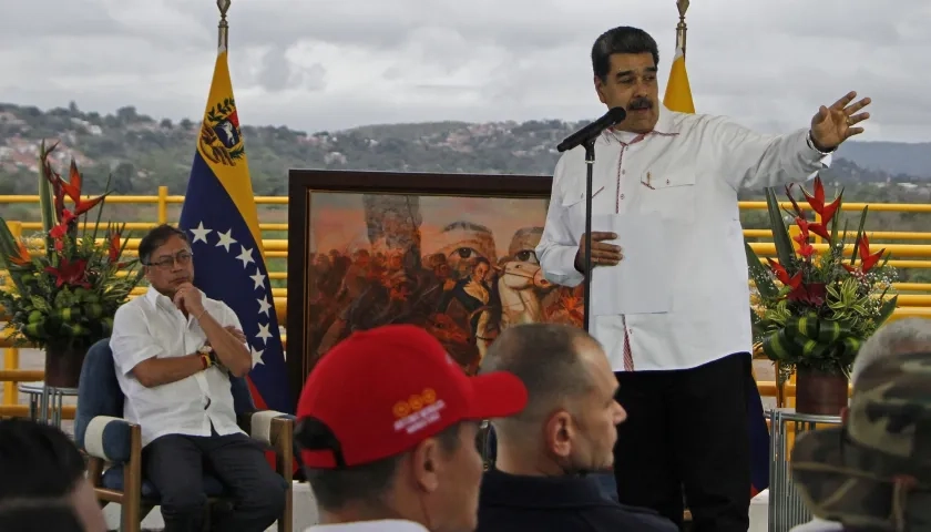 Presidentes de Colombia y Venezuela, Gustavo Petro y Nicolás Maduro. 