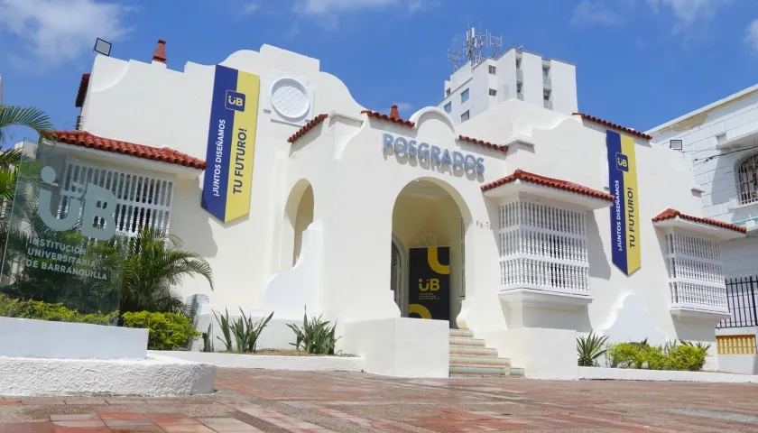 Fachada de la Institución Universitaria de Barranquilla (IUB).