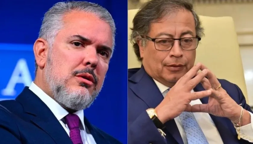 Iván Duque y Gustavo Petro 