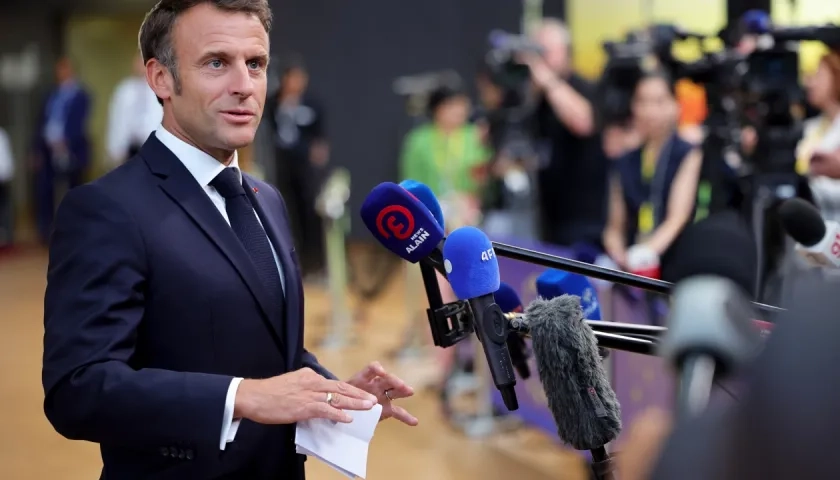 El presidente francés, Emmanuel Macron.