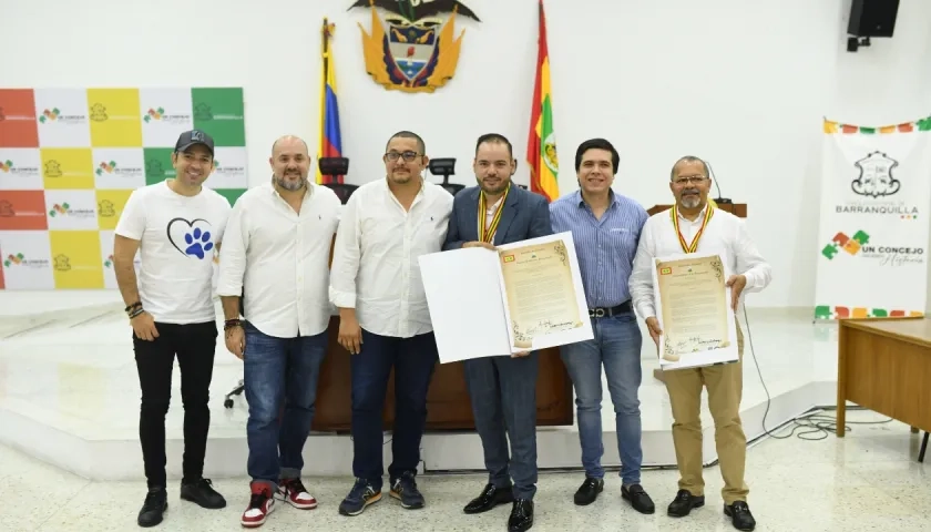 Condecoración al fotógrafo barranquillero Santiago Castro Pión.