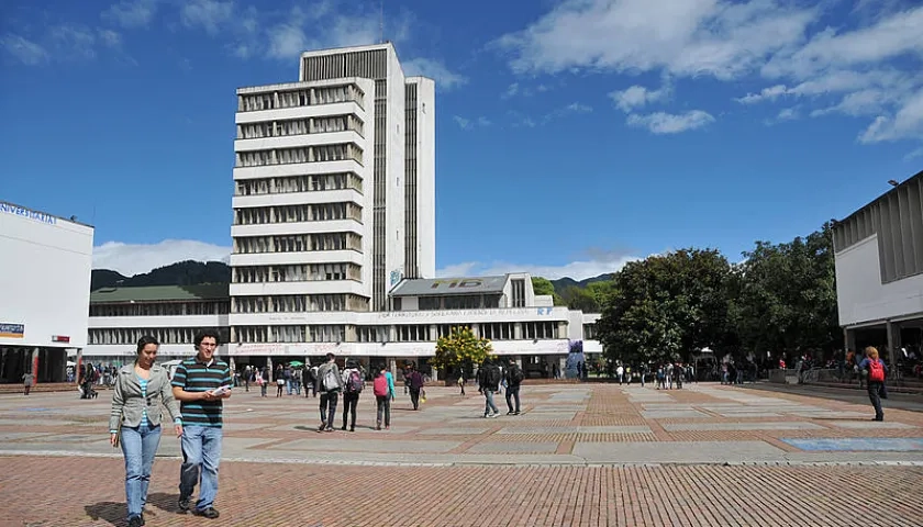 Aspecto del campus de la Universidad Nacional de Colombia.