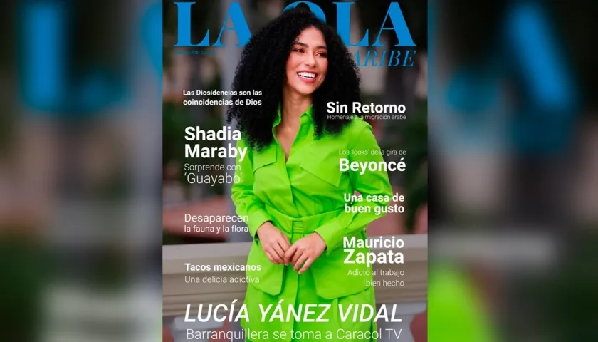 Lucía Yánez, presentadora del Canal Caracol, es la portada de la nueva edición de La Ola Caribe