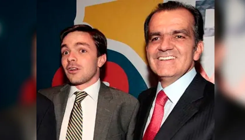 Óscar Iván Zuluaga y su hijo David Zuluaga Martínez.