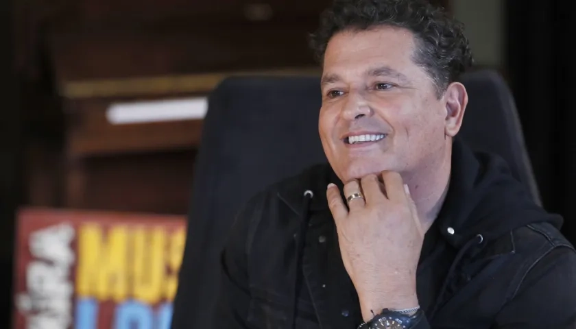 Carlos Vives, cantautor colombiano. 