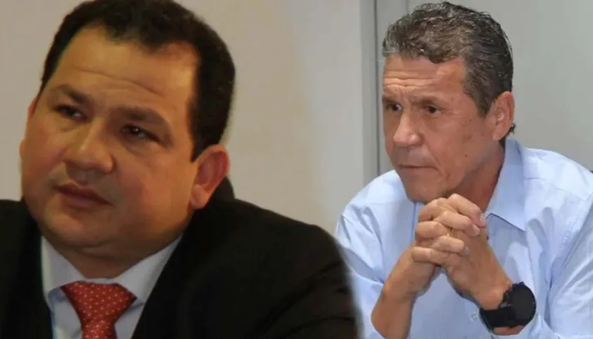 Los exgobernadores  Ómar Ricardo Diazgranados Velásquez y Francisco José Infante Vergara.