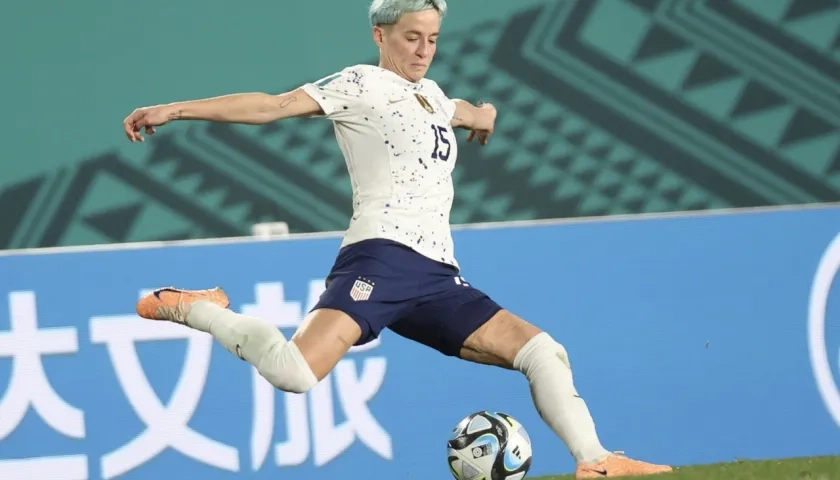 Megan Rapinoe, jugadora de la selección de Estados Unidos. 