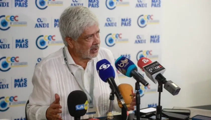 Ministro de Comercio Germán Umaña, en el evento en Cartagena.