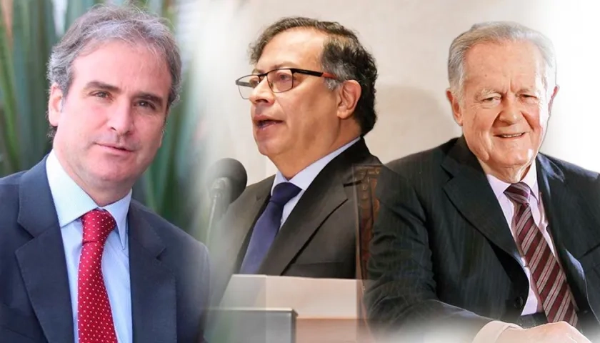 Pablo Felipe Robledo, Gustavo Petro y Luis Carlos Sarmiento Angulo