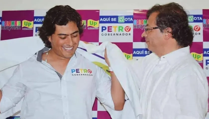 Nicolás y Gustavo Petro durante la época de campaña presidencial.