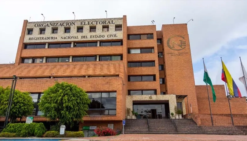 Sede de la Registraduría Nacional en Bogotá.