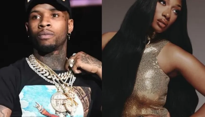 El rapero Tory Lanez y la artista de hip-hop Megan Thee Stallion