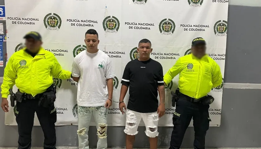 En la foto están Carlos Andrés Bolivar Rodríguez, alias ‘Pepo’ y Wilson Aldair Navarro de la Hoz, alias el ‘Gordo’.