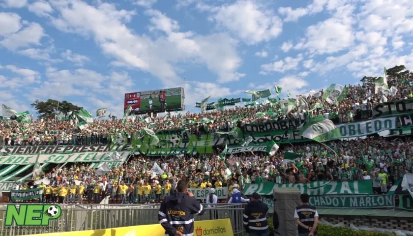 Foto referencia de barras en el estadio Atanasio Girardot