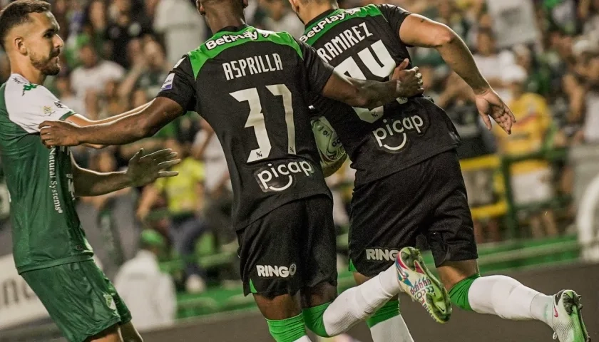 Eric Ramírez en la jugada del gol ante Cali.