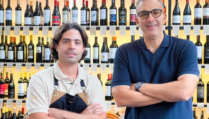 Daniel Pérez, chef ejecutivo, y Eduardo Said, director de vino, socios de Happy Wine