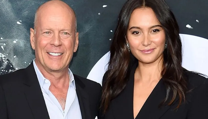  Emma Heming Willis y su esposo el actor Bruce Willis. 