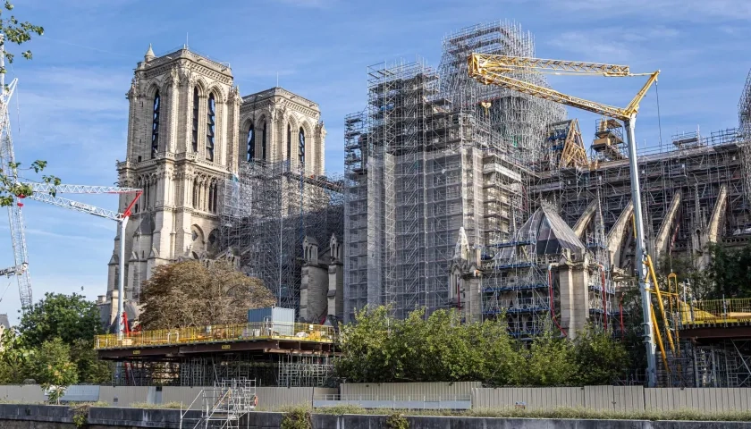 Así avanzan las obras en Notre Dame.