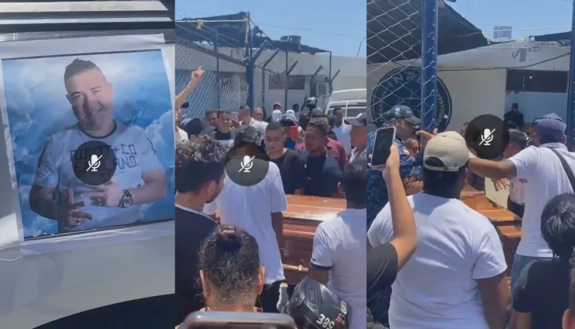 El cortejo fúnebre de Numar Amith Chinchilla Abril, alias 'Numa' es ingresado a la cárcel de Santa Marta