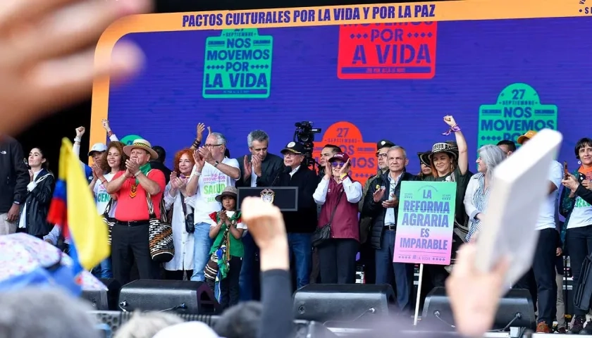 Presidente Gustavo Petro durante su discurso.