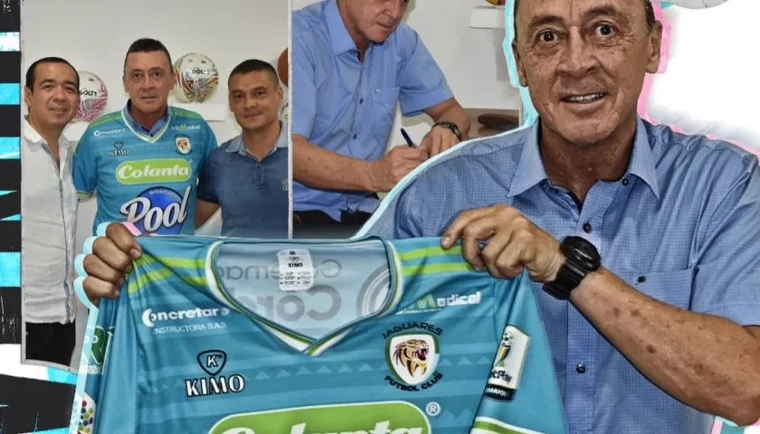 Carlos Mario Hoyos, nuevo técnico de Jaguares de Montería.   